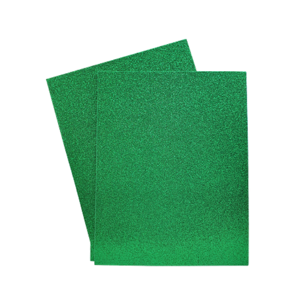 FOAMY ESCARCHADO SYSABE CARTA VERDE OSCURO (10 UNIDADES) 20991568