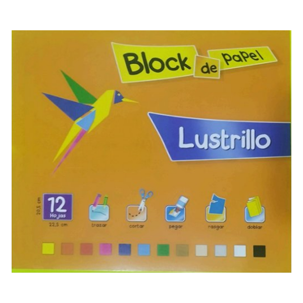 BLOCK LUSTRILLO 12 HOJAS 20,5*22,5CM