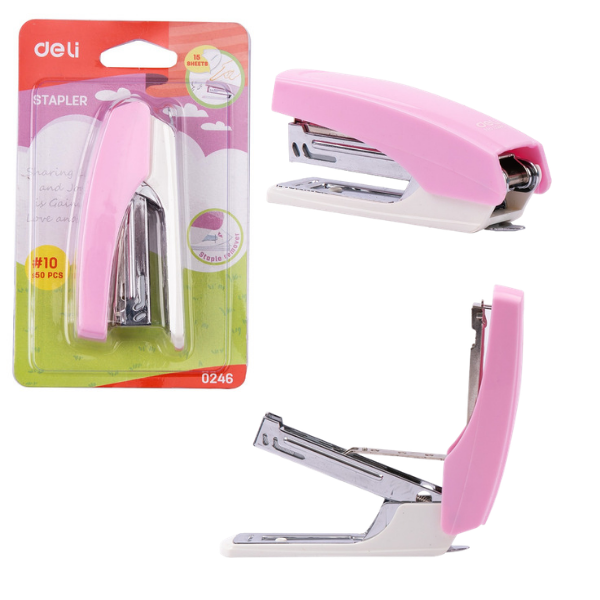 KIT ENGRAPADORA 15 PAGINAS + GRAPAS #10 DELI