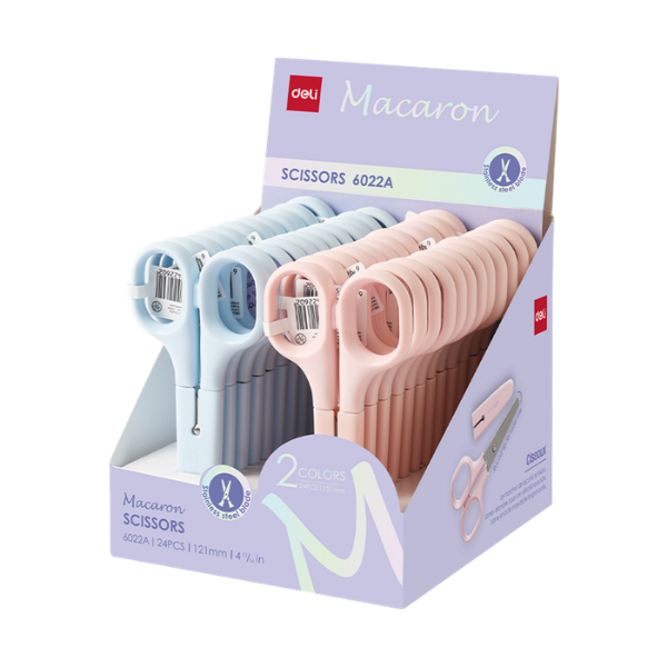 TIJERA ESCOLAR MACARON 122MM CXPROTECCION