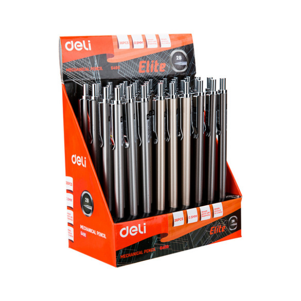 PORTAMINAS DE METAL ELITE 0,5MM CXBORRADOR