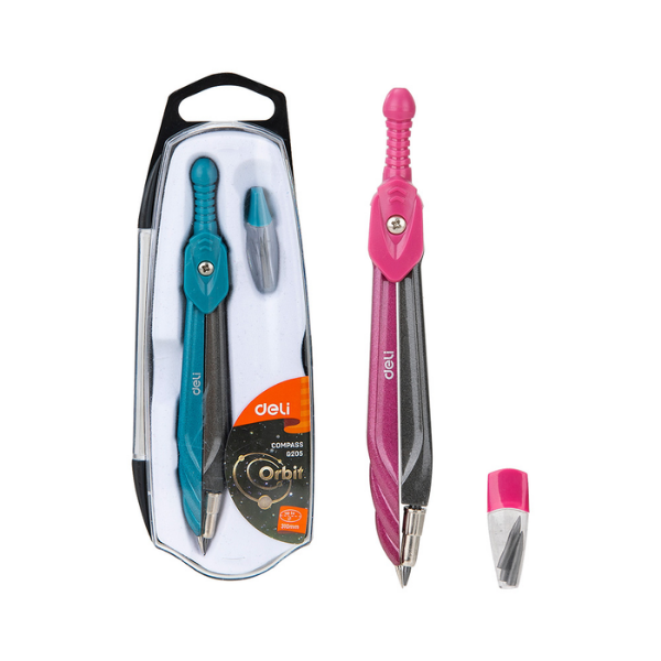 COMPAS METALICO ORBIT CON MINAS Y ESTUCHE