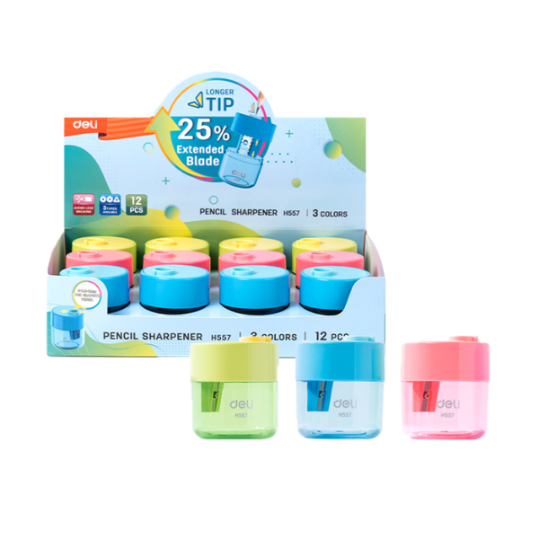 SACAPUNTA PLASTICO 2 HUECOS CXRECIPIENTE
