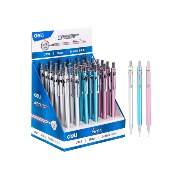 PORTAMINAS DE METAL ELITE 0,7MM CXBORRADOR