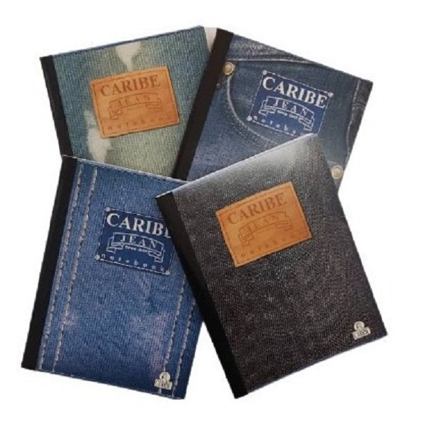 CUADERNO ENGRAPADO CARIBE JEAN A5 100H UNA LINEA