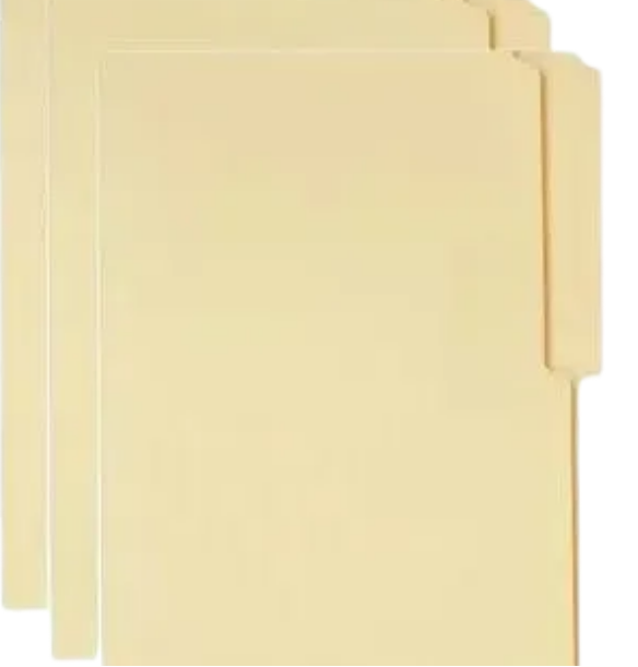 CARPETA DE MANILA TAMANO CARTA 100 UND